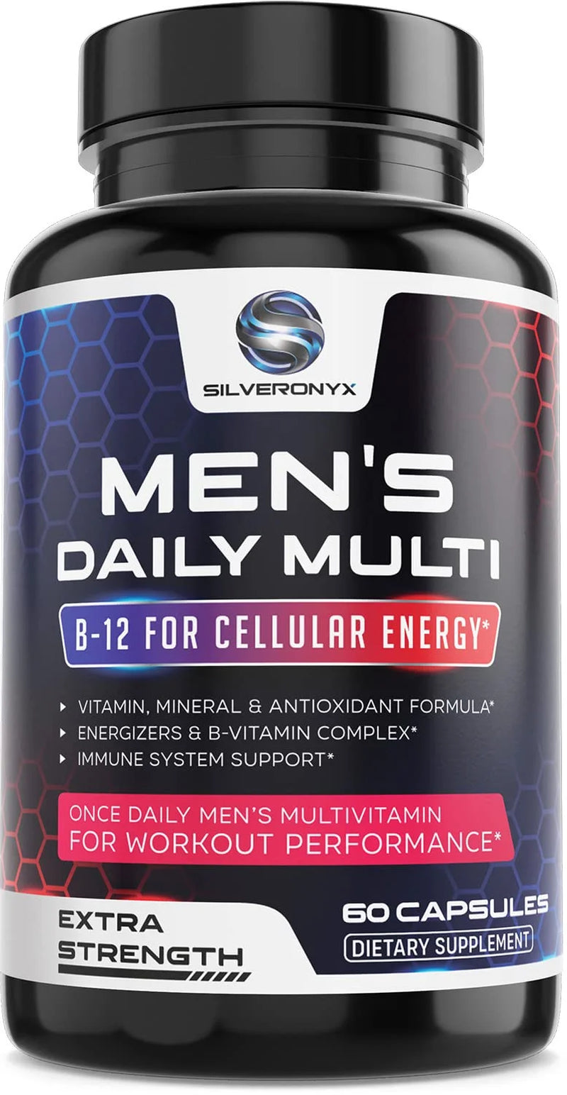 Mens Multivitamins | Men'S Multi with Vitamins A, C, D, E, B, Lycopene, Zinc, Calcium & More | Energy & Immune Health Support Supplement for Him, Adult Daily Vitamin Multivitamin for Men - 60 Capsules