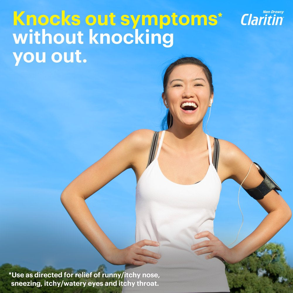 Claritin Reditabs 12 Hour Non-Drowsy Allergy Medicine, Loratadine Antihistamine Tablets, 30 Ct