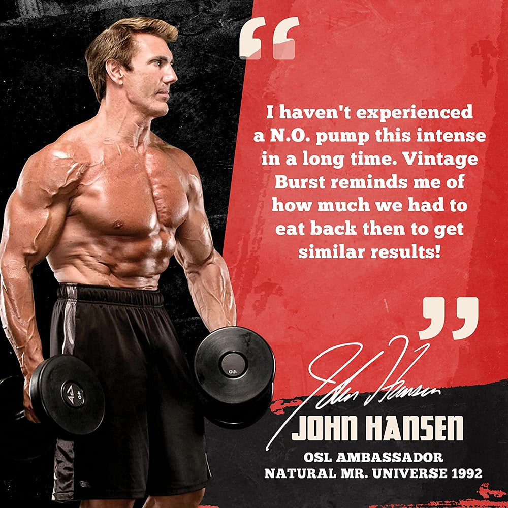 OLD SCHOOL VINTAGE BURST – Long Lasting Nitric Oxide Booster & Pump Supplement, Enhanced Blood Flow, Vascularity, Volumizer, Arginine, Maca, Spectra, Vanadyl, All Natural, 120 Capsules