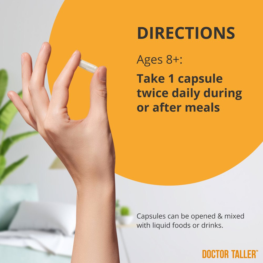 Doctor Taller by Nubest, Support Healthy Growth for Children (8+) and Teens, Premium Growth Supplement, Help Children and Teens Grow, 60 Vegan Capsules (Pack of 3)