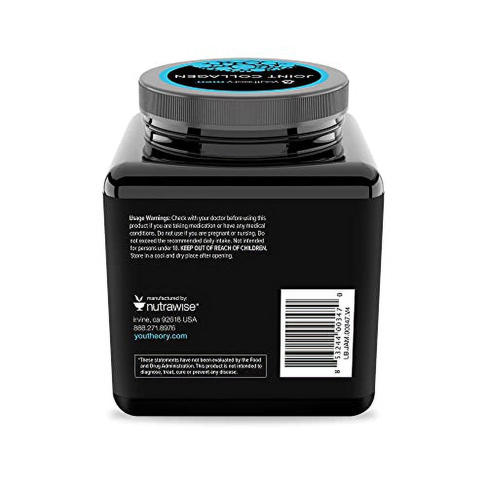 Youtheory Joint Collagen for Men €“ Hydrolyzed Collagen + Plant Based Joint Blend, 120 Tablets