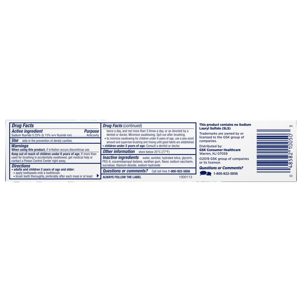 Biotene Original Sugar Free Fluoride Toothpaste for Dry Mouth, Fresh Mint, 4.3 Oz