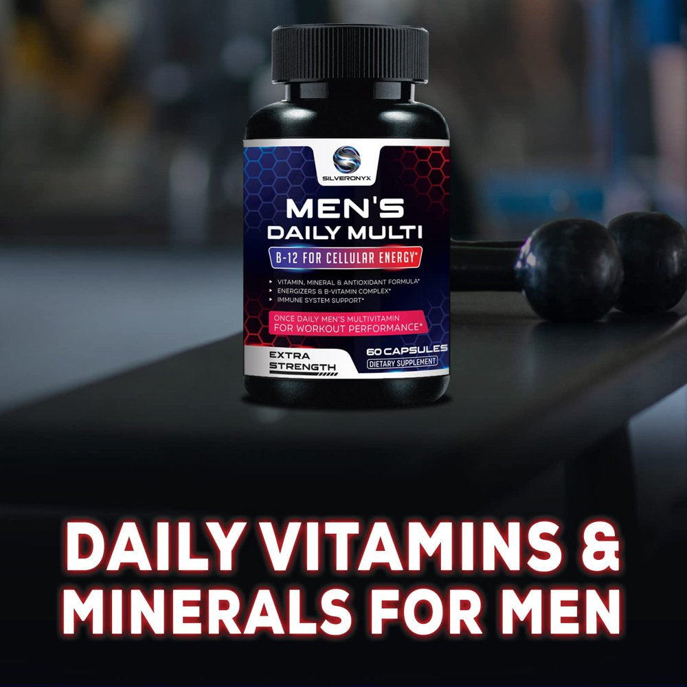 Mens Multivitamins | Men'S Multi with Vitamins A, C, D, E, B, Lycopene, Zinc, Calcium & More | Energy & Immune Health Support Supplement for Him, Adult Daily Vitamin Multivitamin for Men - 60 Capsules