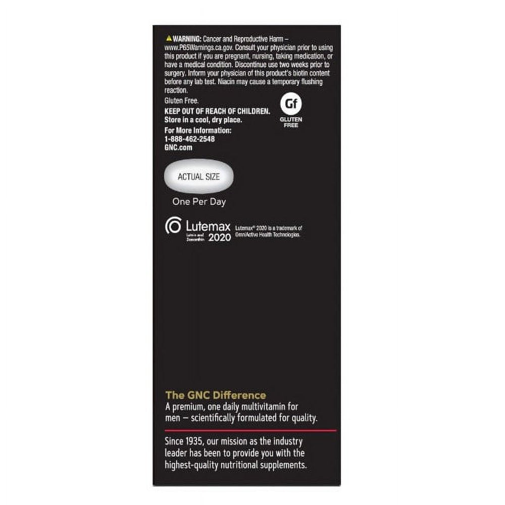 GNC Mega Men Essentials Multivitamin 2 PACK Immune and Brain Health 120 Caplets *EN