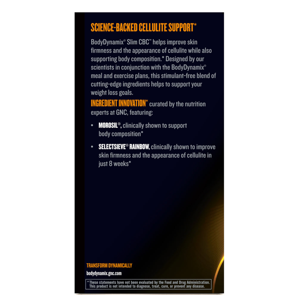 GNC Bodydynamix Slim CBC™ Cellulite & Body Composition, 60 Capsules, Weight Loss Support