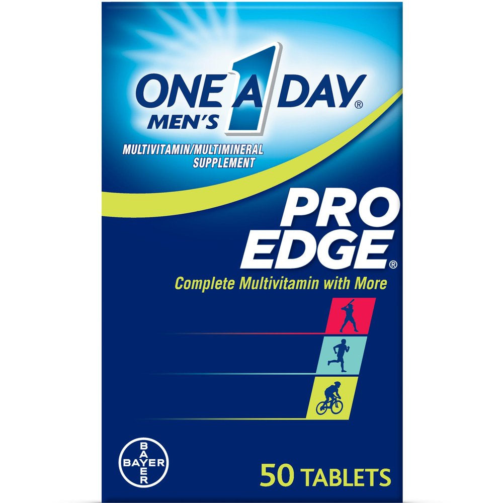 One a Day Men'S Pro Edge Multivitamin Tablets, Multivitamins for Men, 50 Ct