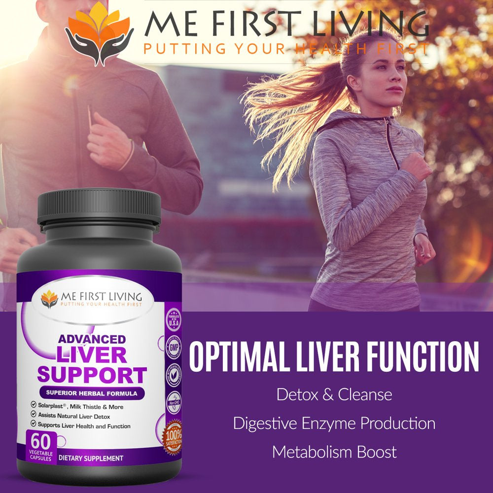 Liver Support Supplement with Milk Thistle, Solarplast & More - 60 Capsules