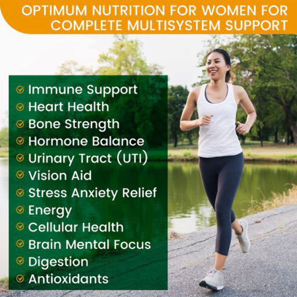 Whole Food Womens Multivitamin - Daily Multivitamins & Minerals from Organic Fermented Nutrients, Probiotics, Enzymes, Coq10, Omega 3-6, Hormone Balance- 90 Vegan Capsules Non GMO