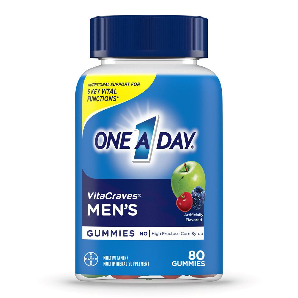 One a Day Men'S Multivitamin Gummies, Multivitamins for Men, 80 Count