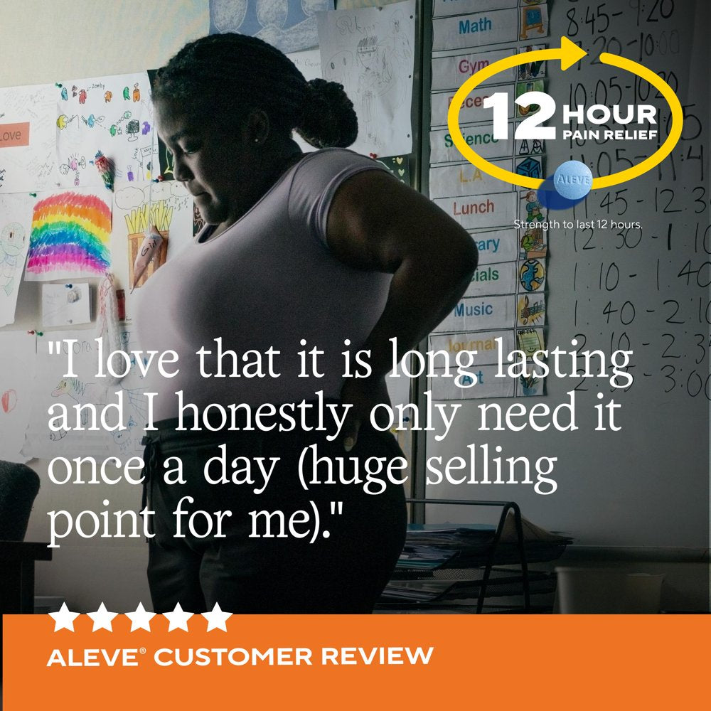 Aleve Back & Muscle Pain Reliever Naproxen Sodium Tablets, 90 Count