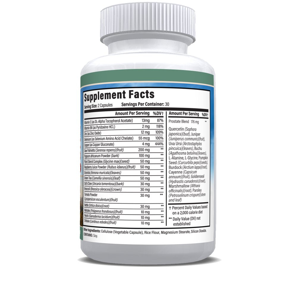 Live It Love It Prostate Essentials Health, Prostate Support Supplement with Saw Palmetto (60 Caps)