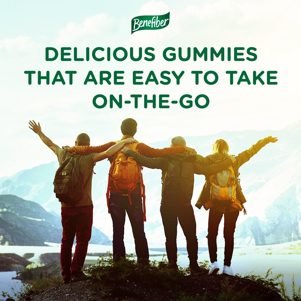 Benefiber Prebiotic Fiber Supplement Gummies for Digestive Health, Assorted Fruit - 81 Count