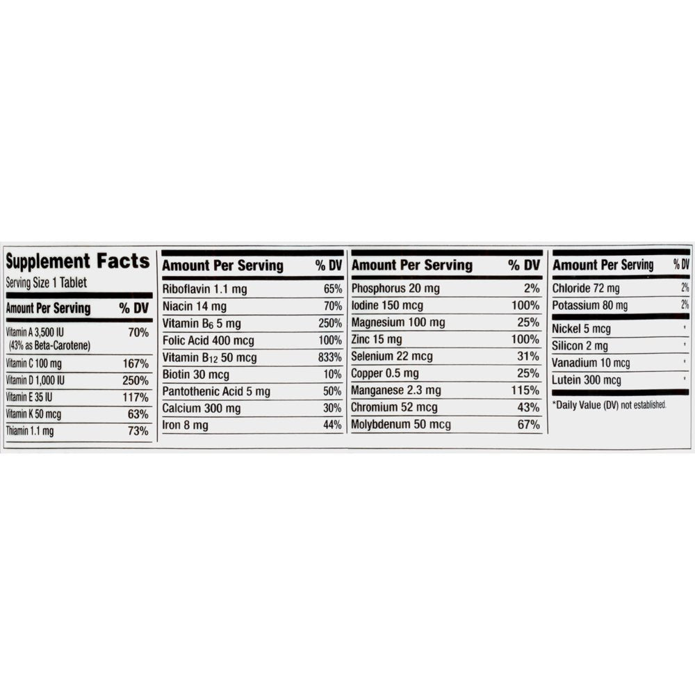 Centrum Silver Multivitamins for Women over 50, Multimineral Supplement, 200 Ct
