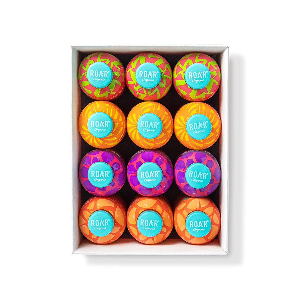 ROAR Organic Vitamin Enhanced Beverage, 4-Flavor Variety Pack, USDA Organic, Complete Hydration, Vegan, Gluten Free, Keto Friendly, Electrolytes, Antioxidants, 18 Fl Oz (Pack of 12)