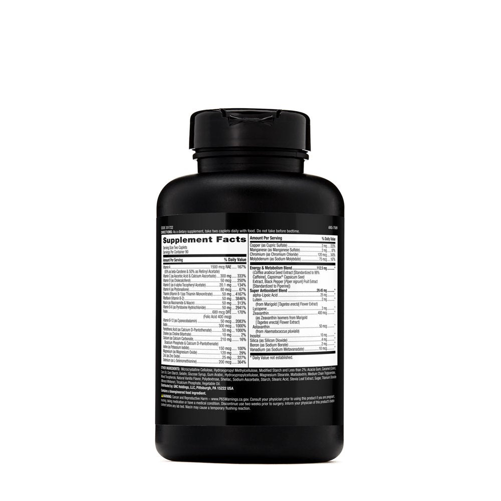GNC Mega Men Energy & Metabolism Multivitamin | Increased Energy, Metabolism, Antioxidants, and Calorie Burning | 180 Count
